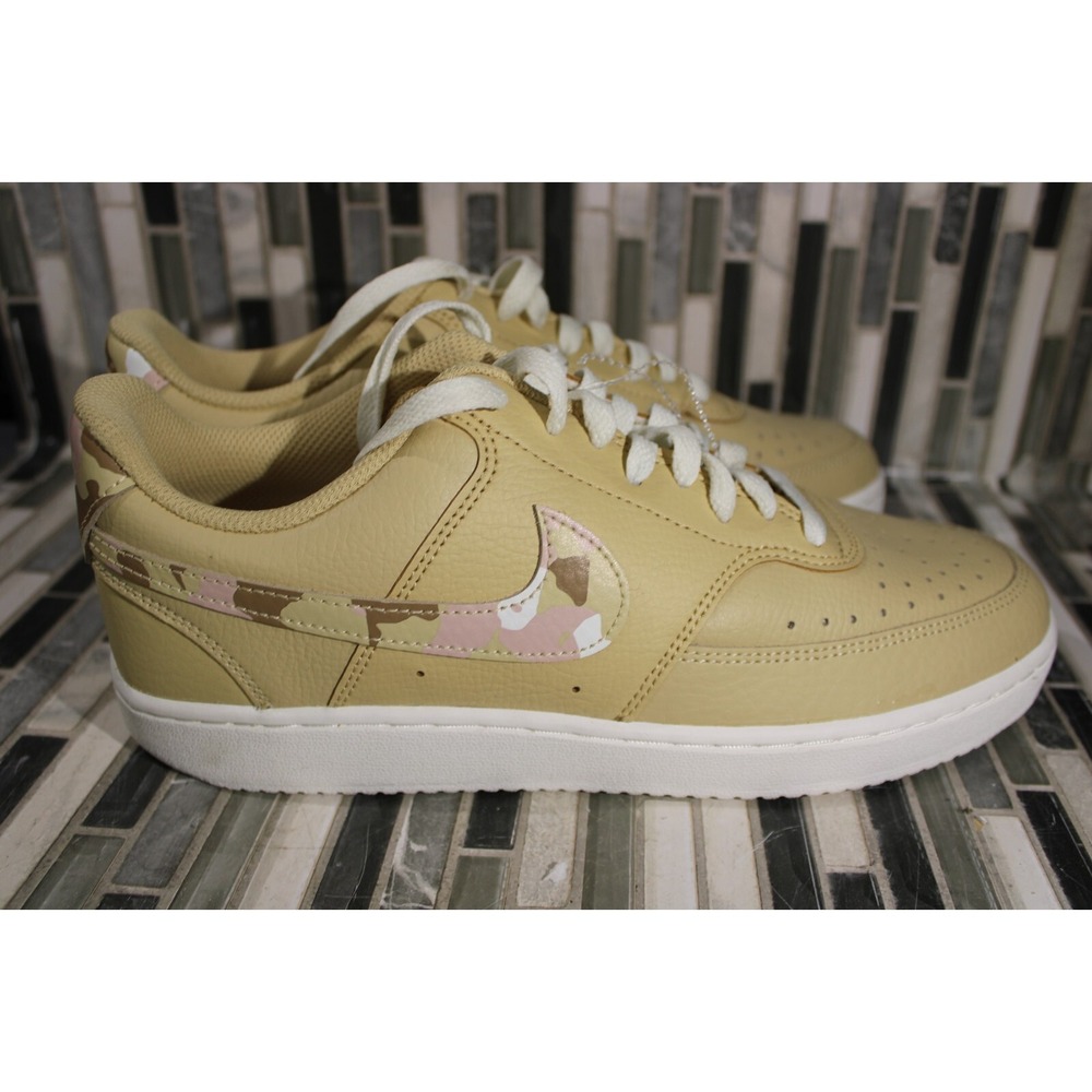 Nike Womens Court Vision Low DX3734-200‎ Beige Casual Shoes Sneakers Size 9.5